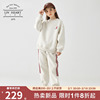 日本LIVHEART儿童加绒卫衣卫裤套装女秋冬休闲运动两件套女童大童