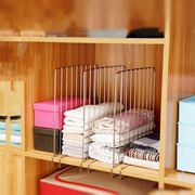 3只衣柜分割架免钉衣柜收纳分层隔板竖隔书柜整理架分类隔板架子