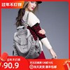 香港2020韩版铆钉双肩包女包(包女包)软皮，单肩包休闲旅行大背包