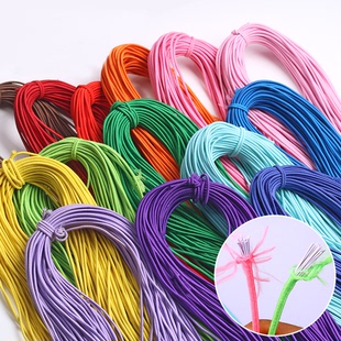 2mm彩色弹力绳2毫米绿色发饰，头绳弹力线，松紧线圆松紧绳橡皮筋绳