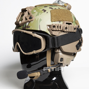 FMA 野战护目镜军迷风镜骑行配带头盔式款 黑色/沙色 TB423
