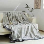 竹棉纱布毛巾被夏凉被单双人，空调盖毯竹纤维午睡被沙发巾柔软舒适