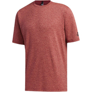 Adidas阿迪达斯红色短袖男2024春季半袖透气休闲运动服T恤衫