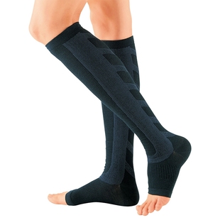 日本压力瘦腿袜子瘦小腿套空调房护腿美腿运动压缩袜保暖