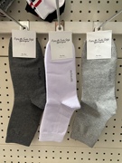 韩国产(韩国产)纯色商务，男袜灰色白色深灰色袜子，socks百搭单针细腻长