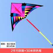 潍坊风筝d伞布妖姬风筝，巨型大型成人大三角风筝好飞易飞
