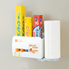 日本进口INOMATA冰箱置物架 纸巾架 磁铁收纳架 厨房吸盘保鲜膜架