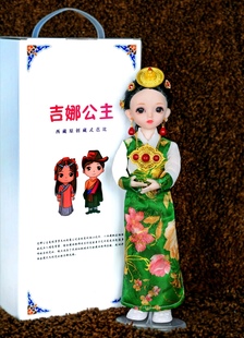 西藏原创芭比娃娃 藏式婚礼 藏族娃娃