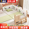 儿童拼接床实木新生，婴儿床大人可睡床边床带护栏，加宽拼接大床神器