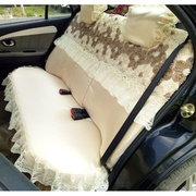 汽车座套全包布艺蕾丝，可爱四季通用汽车，头枕蕾丝座套全包围颈枕
