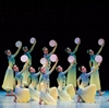 女子群舞趣说巧鼓同款青禾怏怏古典舞蹈演出服扇子舞胶州秧歌服装
