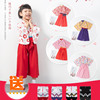 女童和服套装春秋长袖，纯棉3-8岁日本儿童，衣服日系传统和服两件套