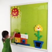 墙面积木拼图墙壁挂式幼儿园专用拼装玩具益智大儿童拼接大颗拼插