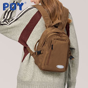 poy®运动轻便小双肩包女大学生旅游背包，休闲登山迷你书包