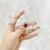 韩国超轻tr90眼镜框男女无色透明近视镜架素颜白色，大脸复古潮圆框