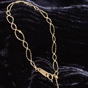 美梓珠宝 18K金蕾丝手链颜值惊艳简约而不简单的魅力优雅气质闪亮