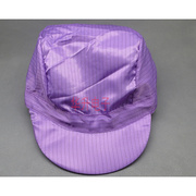 。防静电帽小工帽子男女工帽无尘帽防尘帽 工作帽 紫色小工静电帽