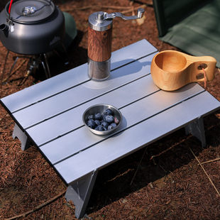 户外超轻便携式迷你铝合金桌子超小折叠休闲桌帐篷野营桌茶几茶桌