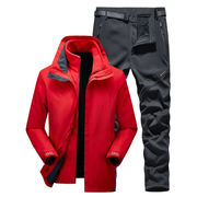 飞米斯（FMIX）户外冲锋衣裤套装男冬季三合一登山服加绒加厚