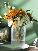 欧式创意玻璃花瓶，透明大号水培植物玫瑰干花花瓶，花器客厅装饰摆件