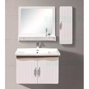 现代风格pvc浴室柜一体陶瓷，盆卫浴柜洗脸盆，柜组合柜洗手池60*46