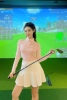 高尔夫服装女秋款韩版高尔夫长袖女高尔夫裙高尔夫套装女显瘦golf