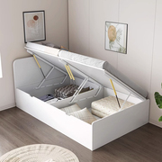 高箱单人床储物收纳侧翻床小户型，儿童床一米二简约现代轻奢定制