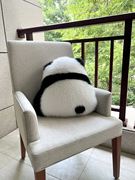 熊猫抱枕萌兰和花花腰，靠垫可爱沙发女生毛绒，儿童客厅装饰生日礼物