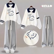 10岁女孩秋装套装11女童秋季13衣服12到15M大童女装2023新款初中