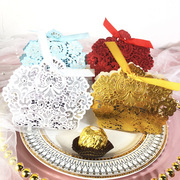 创意网红欧式喜庆结婚喜糖盒盒创意长方形镂空烫金糖果盒