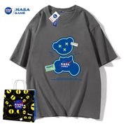 NASA GAME联名直播2024纯棉短袖t恤男女潮牌上衣情侣装饭