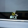 NICE汽车贴纸英文个性创意车窗玻璃贴纸防晒摩托电动车贴纸装饰贴