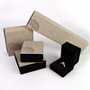 亚麻布手镯2.0佛珠盒挂件，吊坠盒项链，戒指盒子珠宝首饰包装盒木盒
