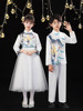 中国风儿童演出服小学生大合唱团表演服装古筝女童公主裙钢琴礼服