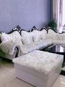 客厅沙发垫子毛毛毯装饰毯仿羊毛白色长毛绒地毯卧室满铺可爱北欧