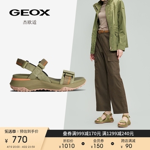 geox杰欧适夏季女鞋经典舒适简约利落时装，凉鞋d35tbb