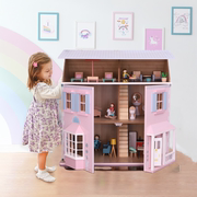 出口澳洲木制女孩过家家玩具大型别墅城堡5岁女孩玩具儿童房子