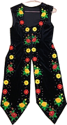 新疆马甲马夹舞蹈演出服装礼服背心，绣花带钻衣服长外搭女士套