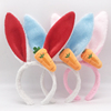 幼儿童兔耳朵发箍头箍亮片复活节小兔子毛绒兔女郎小动物头饰道具