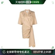 香港直邮msgm女士短袖，衬衫式连衣裙