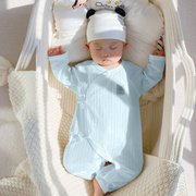 婴儿连体衣夏季儿衣服初生空调服薄款0到3个月刚出生小孩一件