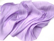 琉璃丝麻 超美淡紫色变色光泽高密度亚麻缎面料礼服汉服高端布料