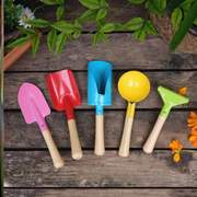 植树节小铲子铁锹木柄水桶幼儿园，儿童园艺种菜工具，套装栽花挖土玩