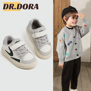 DR.DORA朵拉博士冬季板鞋加绒二棉鞋保暖小宝宝鞋子休闲学步