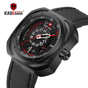 士潮流个性运动皮带手表电商创意KADEMAN卡德曼663方形防水男