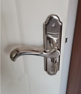 304不锈钢门锁室内静音通用型三件套锁具卧室现代实木房门执手锁