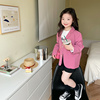 女童韩版时髦西服上衣春季款儿童气质百搭小西装外套