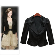 黑色小西装外套女2020韩版时尚休闲短款修身西服，chin网红上衣