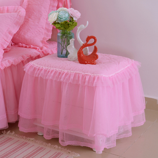 蕾丝床头柜罩套防尘罩卧室公主风，纯棉盖布巾欧式台布艺可