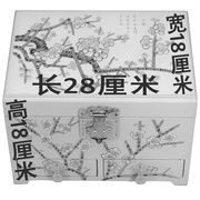 高档平遥推光漆器首饰盒木质梳妆盒中式新娘结婚陪嫁彩礼回礼提亲